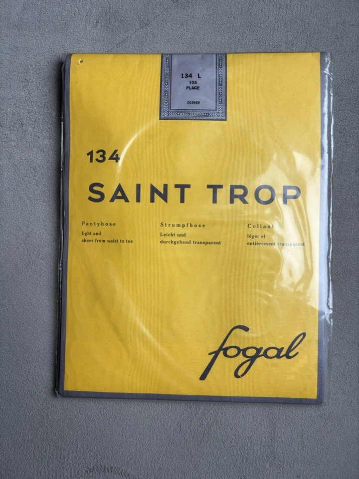 Pantimedias Fogal Saint Trop Plage 134 Talla L Ligeras y Transparentes Foto 2 de 4