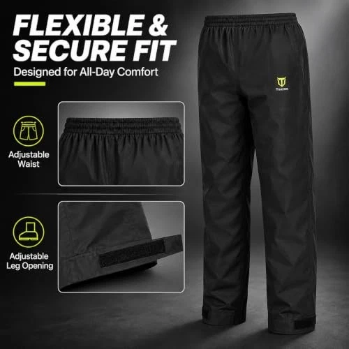Waterproof Lightweight 2-Piece Rain Suit for Men | Durable Rain Gear, Outdoor We image 3