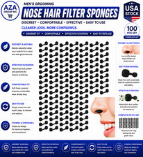 100 Pieces Nose Plug Filter Disposable Nose Dust Filters Nostril Filters Spray