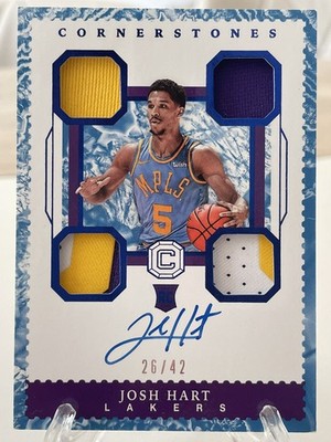 2017-18 Panini Cornerstones Josh Hart Auto / Patch RPA RC /42
