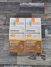 2 La Roche-Posay Anthelios Tinted Mineral Light Sunscreen Medium Exp: 2027