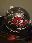 Mike Alstott Autographed Buccaneers Speed Replica Inscribed Full Size Helmet BAS