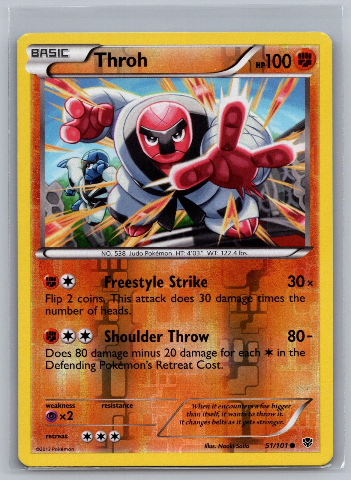 Throh 51/101 C Plasma Blast Pokemon NM/M