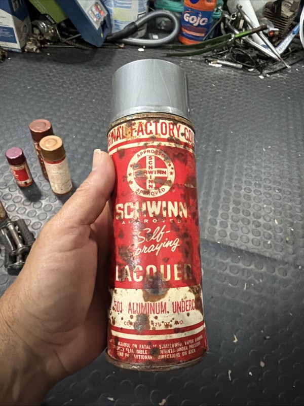 Schwinn 501 Aluminum Undercoat Spray Can 12 3/4 Oz. Vintage Antique Krate