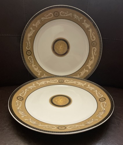 Set of 2 MEDUSA Porcelain Salad Plates 7 3/4”