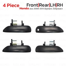 RHD Set Black 4 Door Handle Hand Outer For Honda Jazz Fit GE 2008 - '13