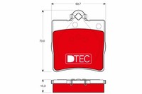 Bremsbelagsatz Scheibenbremse Dtec Cotec TRW GDB1335DTE FüR Mercedes C140 W202