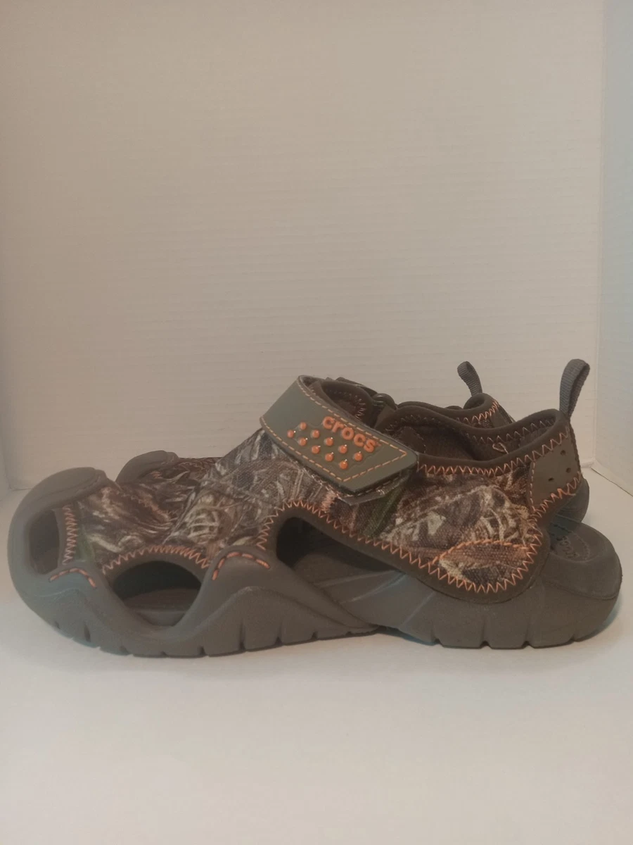 Crocs Swiftwater Realtree Max 5 Sandal Men Size 8 Camo Mesh  display picture 3