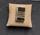 S.T. Dupont Paris Black and Silver Laquer Lighter, Gatsby Line, Double Flame — photo 1