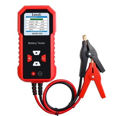 Micro 500 Car Battery Tester, 12V Lithium Battery Test 40-3000 CCA Cranking S...