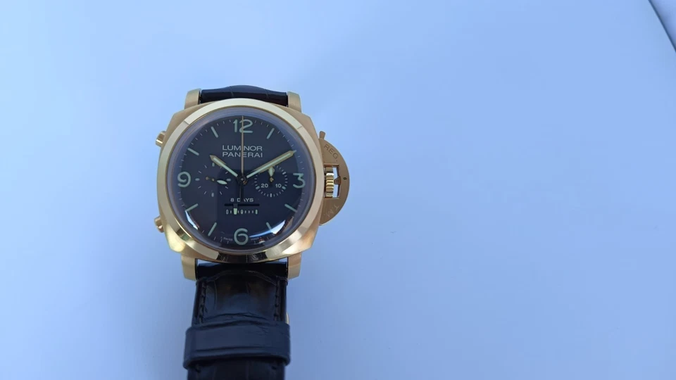 Panerai Luminor PAM 1950 Rattrapante 8 Days Rose Gold Manual 47mm - Image 4 of 4