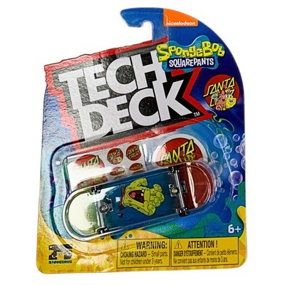 Tech Deck Santa Cruz X Spongebob Schwammkopf Fingerboard Skateboard - Screaming