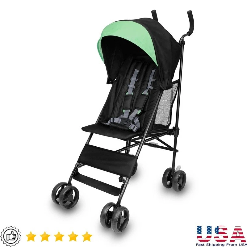 Lightweight Umbrella Stroller 11lb Compact Foldable Full Size Canopy Storage New