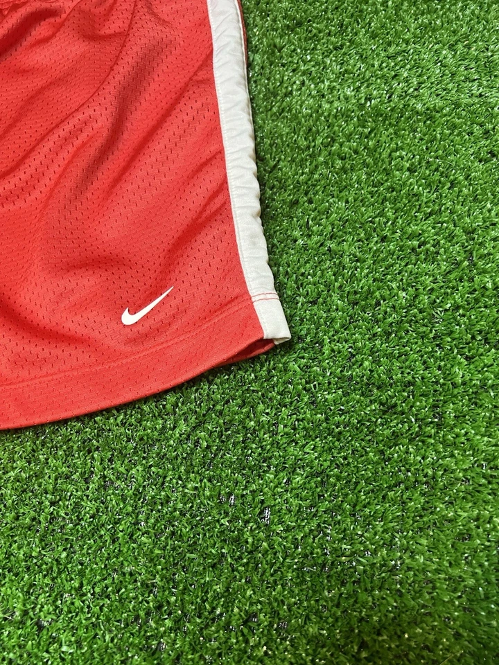 Pantalones Cortos Nike Malla Para Mujer Talla M Rosa/Blanco Gimnasio Vintage Retro Atlético Y2K Foto 4 de 4