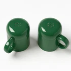 Large Salt and Pepper Shaker Set by Fiesta GREEN 3.125" x 4.375" x 4.625