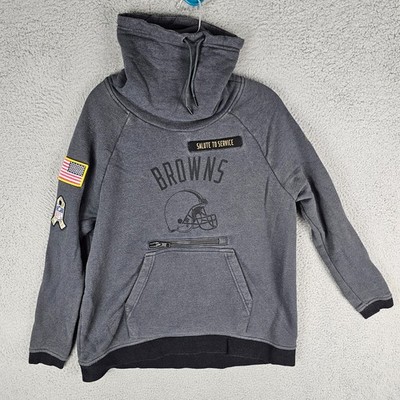 Cleveland Browns Sweatshirt Mens M Nike NFL Football Sports Salute to Service