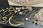 Mixed Jewelry Lot Silver 14KGP Costume Vintage Wearable Repair Scrap 1 lb 10oz.