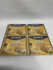 Sony AccuCORE DVD-R 4 Pack 120 Min 4.7 GB Recordable Media Blank Disc New