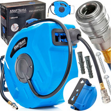 Avvolgitubo Aria Compressa 10m Retrattile Automatico Tubo Gomma Pneumatico 8x12