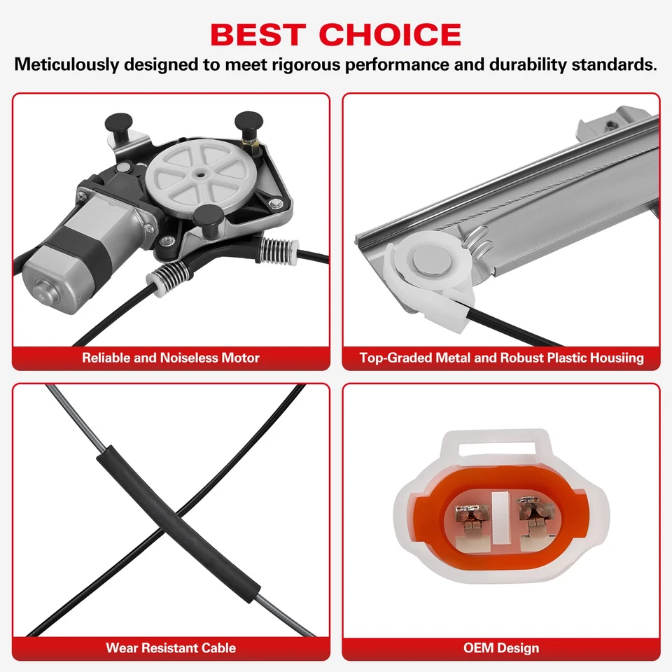 For 2002-2006 Suzuki XL-7 Front Driver Side Window Regulator with Motor 741-974 - Imagem 2 de 4