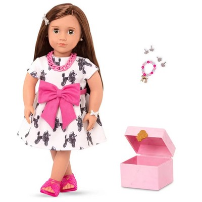 Our Generation NANCY with Jewelry & Pierced Ears Limited Edition 18'' N-A1R3S4