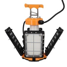 80W LED Temporary Work Light 5000K 12000LM 4 Deformable Panels IP64