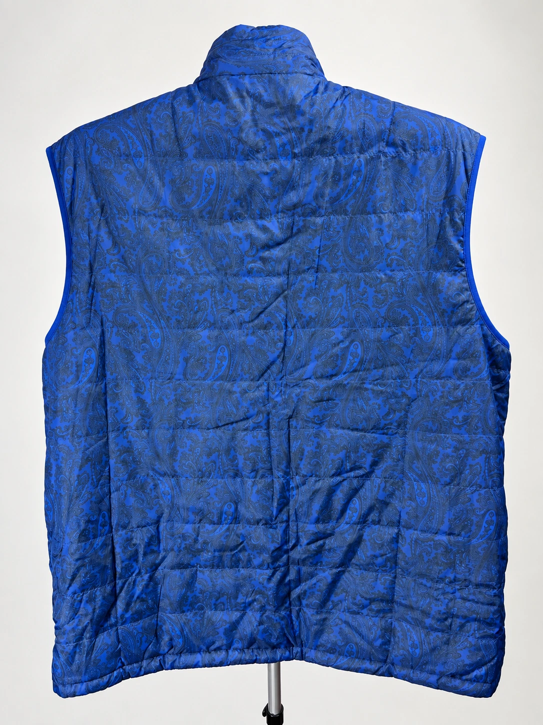 Robert Graham Men's XXL Reversible Blue and Paisley Puffer Vest NWT image 2
