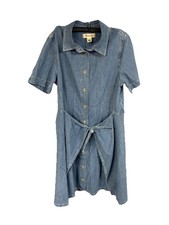Madewell Denim Short-Sleeve Mini Dress Size 8