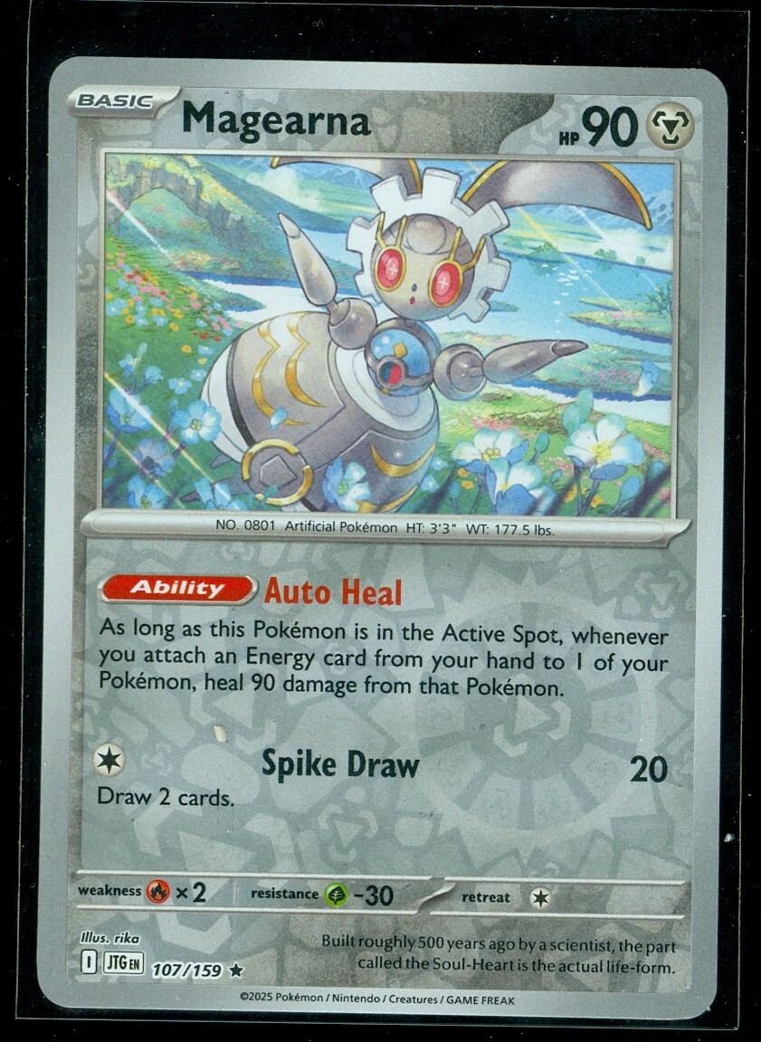 Pokemon MAGEARNA 107/159 Journey Together  RARE Rev Holo - MINT