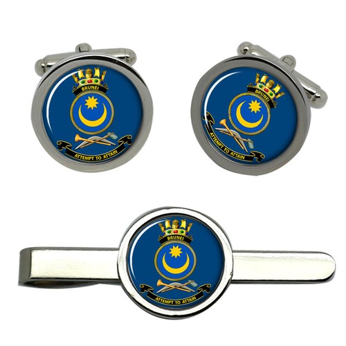 Hms Unseen, Reale Blu Scuro Gemelli E Fermacravatta Set