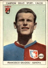 Lavazza 1950 Sports Champions Figure No. 203 Genoa Grazioli