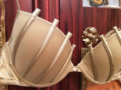 La Perla Graphique Couture Push Up Yellow Bra with Boning Sz.36B. - Picture 6 of 12