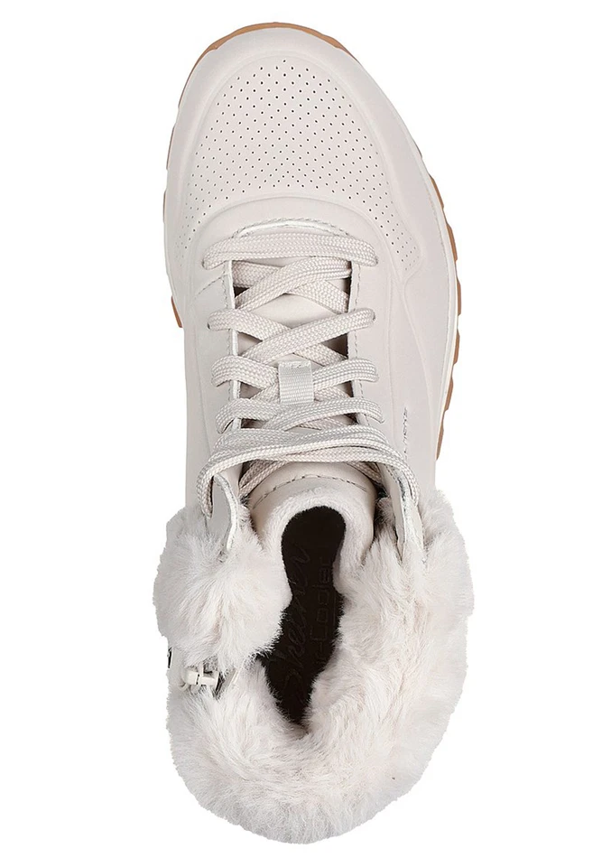 Skechers Women's UNO Fall Air Sneaker Winter Boots 167274 OFWT White - Image 4 of 4
