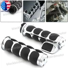 1" Motorcycle Handle Bar Hand Grips For Harley Road King Softail Electra Glide
