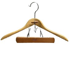 Vintage Setwell 18  Wooden Suit Pant Hanger Combo Suits Size Large Bx39