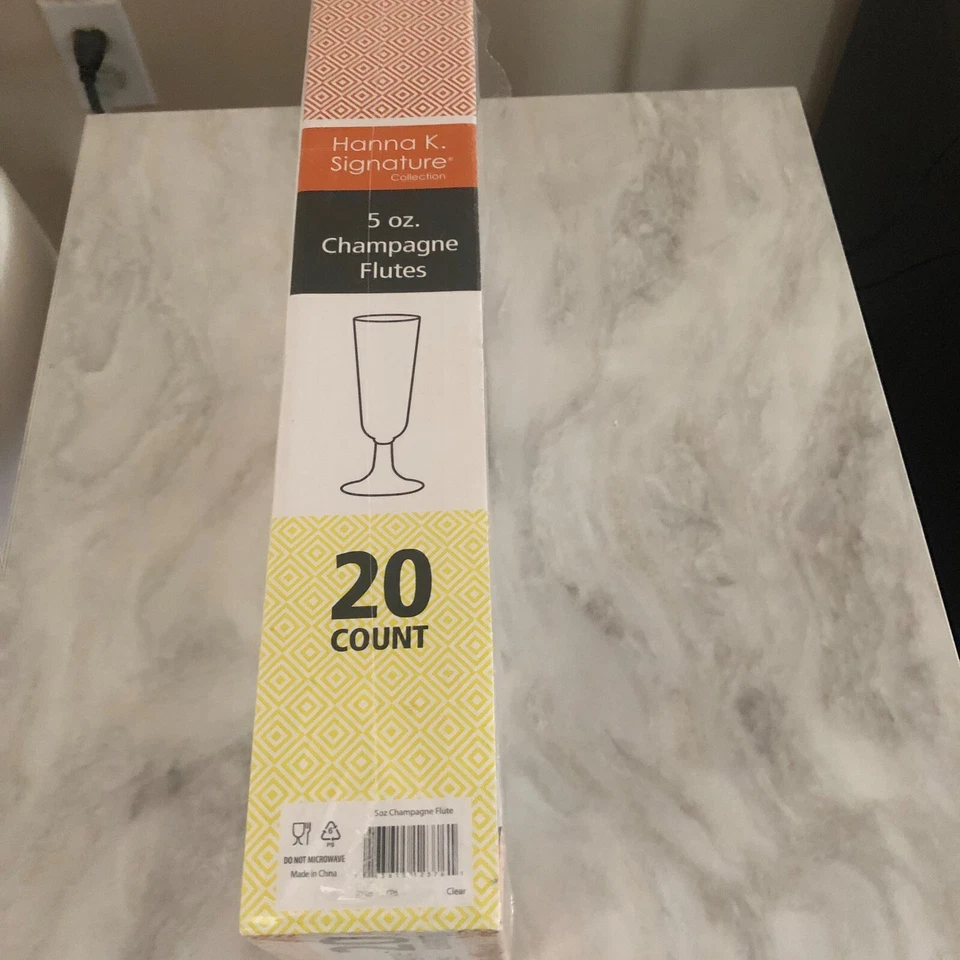 Hanna K. Signature Collection 5 oz. Flautas de champán de plástico 20 unidades - NUEVAS Foto 3 de 4