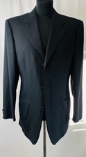 Lanvin Black 100% Pure Wool Women’s Blazer Size It 48 Uk 12