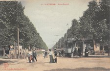 CPA 42 SAINT ETIENNE / COURS FAURIEL / TRAMWAY
