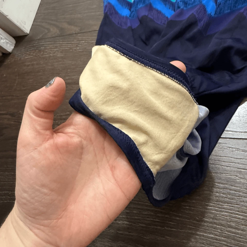 Beach Native Women’s 12 Navy Blue Patterned One Piece Swim Foto 2 de 4