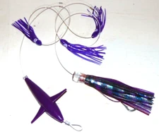 Chugger Daisy Chain Teaser Trolling Bird Fishing Lure Tuna Mahi Dorado Rigged