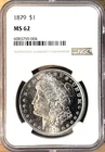 1879 P Morgan Dollar NGC MS62, Semi-PL Obverse, Better Date, MUCH Nicer in Hand