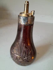 Vtg Amway Powder Flask Tonga After Shave Bottle Empty 1972 Civil War Replica
