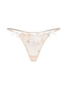 Vintage Agent Provocateur Zuri Baby Pink  Net Tulle Thong Small AP 2 8-10 BNWT