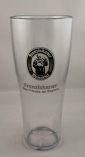 6 Franziskaner Weissbier Kunststoffgläser, 0,5 l, Party, Kneipe,  6 Stück,