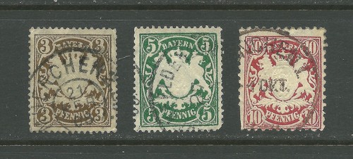 Bayern: 1888 Coat Of Arms- 3/5/10--USED