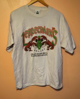Lee Leprechaun's Galley Waterford Ireland White T Shirt Adult XL 46-48 
