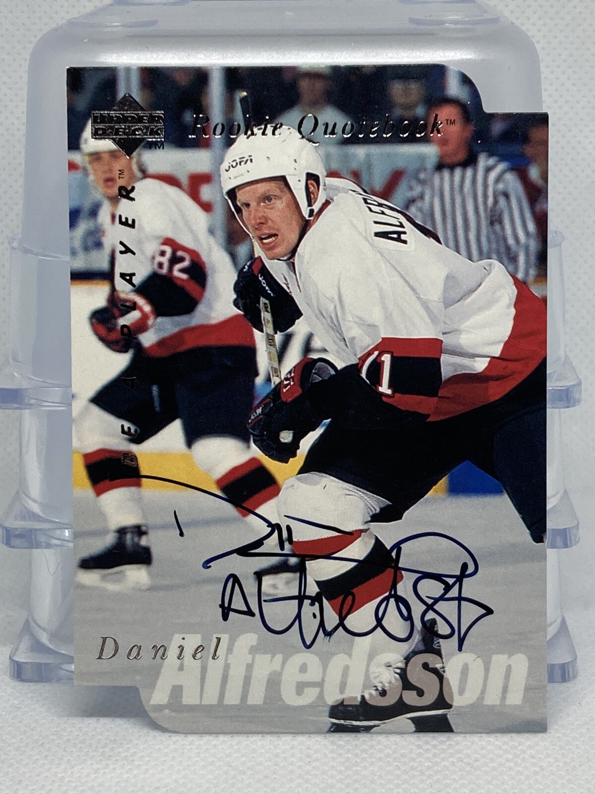 1995-96 Upper Deck Be a Player Die-Cut Auto Daniel Alfredsson #S171 Autograph RC