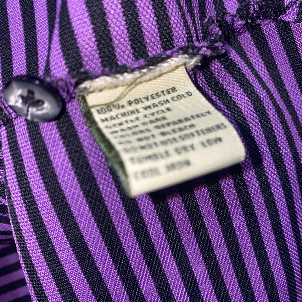 Donald Ross PurpleBlack Performance Golf Polo Shirt No Logos Exc Cond