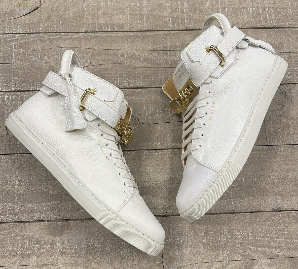 New Buscemi 100MM White Hight Top Sneakers Size:41 (US 8) | eBay display picture 1