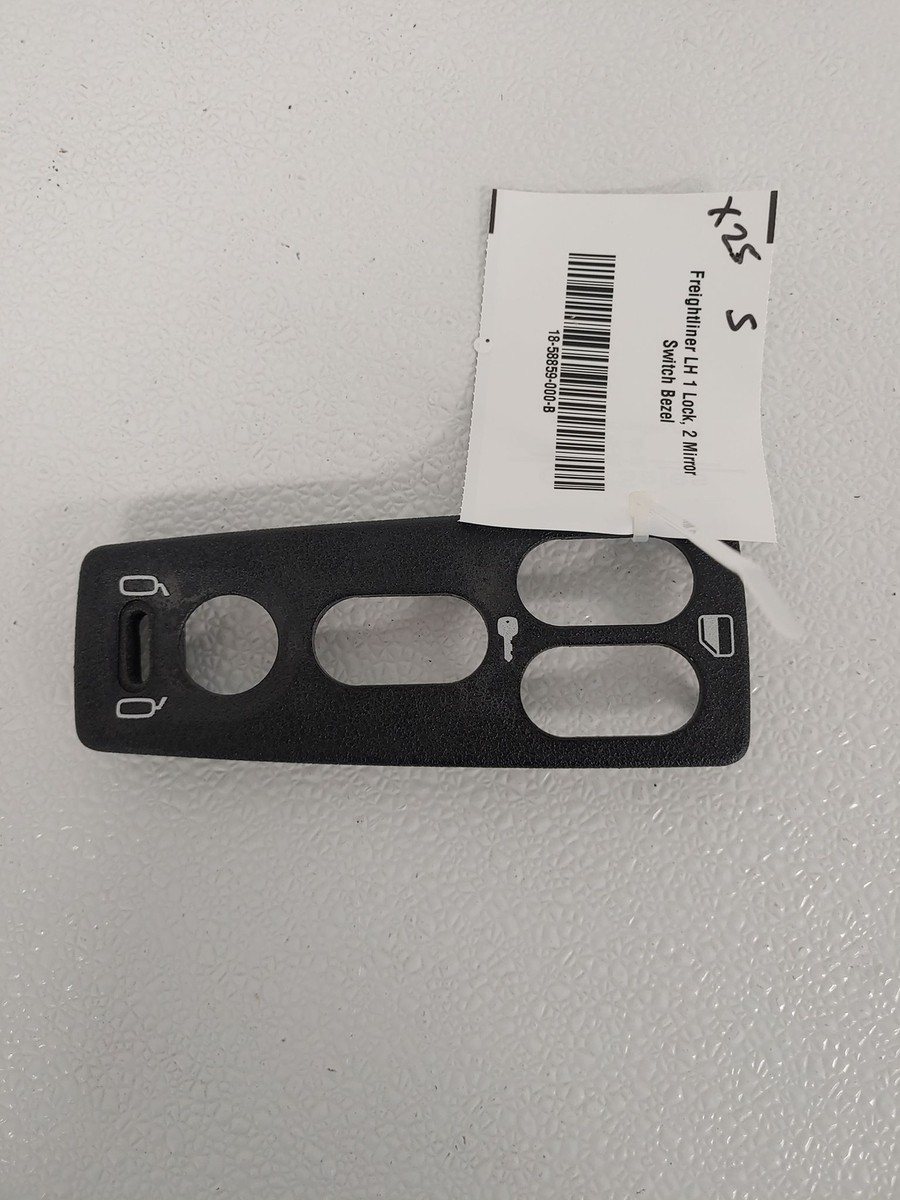 Freightliner LH 1 Lock, 2 Mirror Switch Bezel - P/N 18-58859-000 